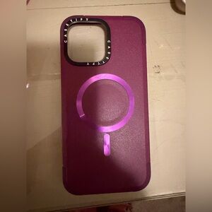 Casetify MagSafe-Compatible Burgundy Phone Case